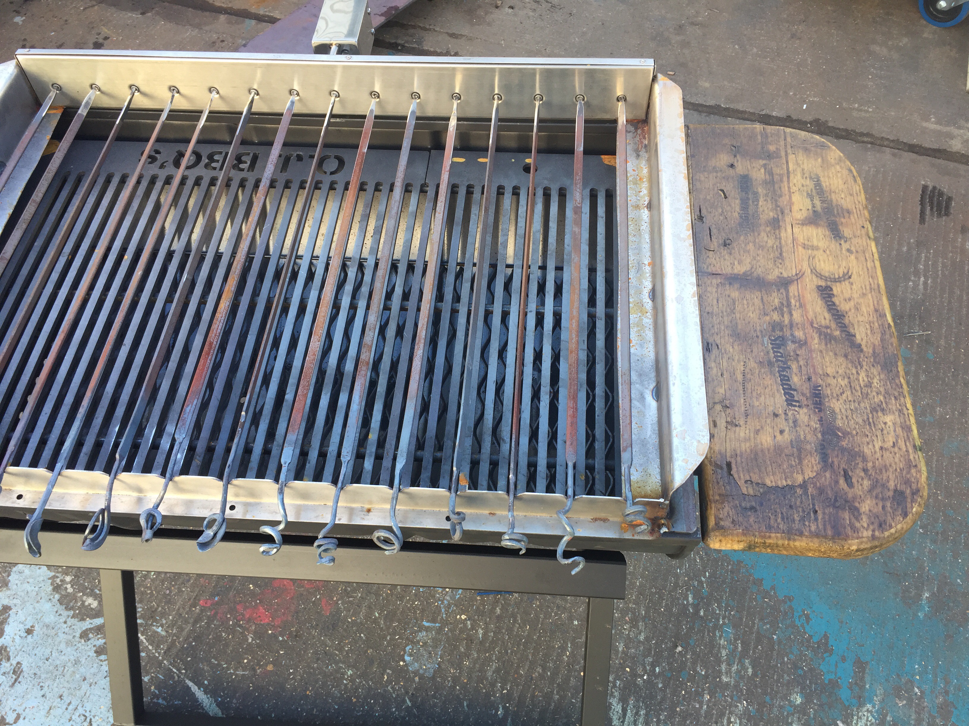 high grade professional stainless steel oil drum jerk pan bbqs